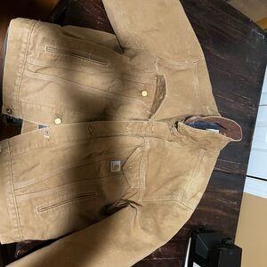 Carhartt Tan Work Jacket blanket lined